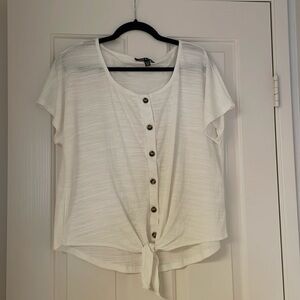 Cable & Gauge Tie Front Blouse (New)